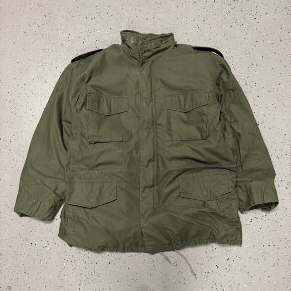 US Army Roth Co Ultra Force Military Field Jacket Mens 2XL Green Full Zip - Picture 1 of 9